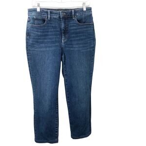 Talbots Women's Flawless Five-Pocket Slim Straight High Waist Jeans Size 6